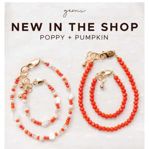 New bracelets for you + your lil’ pumpkin!🧡