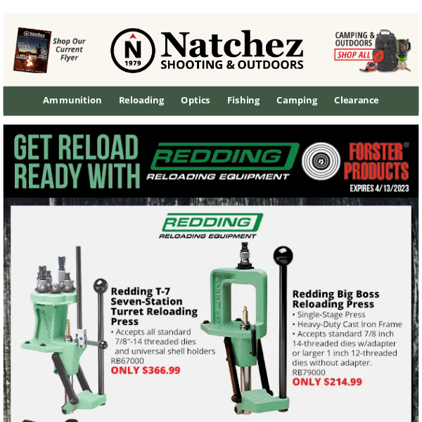 Get Reload Ready with Redding & Forster Products