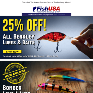 Don't Wait! Berkley Lures 25% Off, But Not For Long!