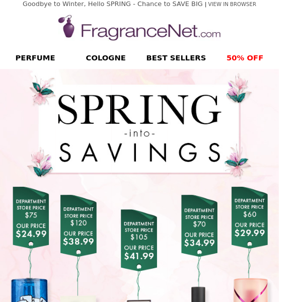 HELLO SPRING! BIG Savings for End-of-Winter Clearance Event!