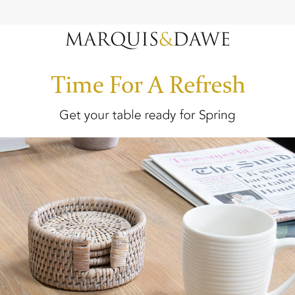 Freshen Up Your Table In Time For Spring