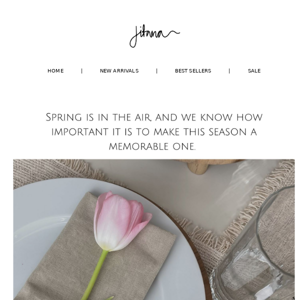 Spring into savings | Get 15% off Spring Table Decor