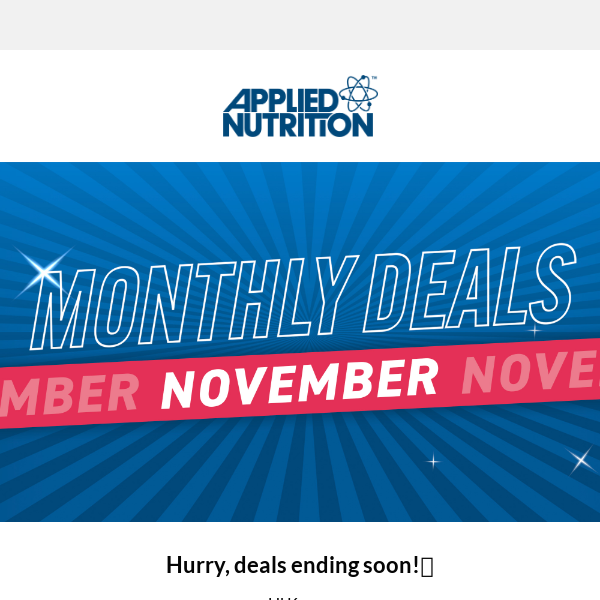 Last Chance to Secure Your November Deals!