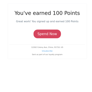 You've earned 100 Points