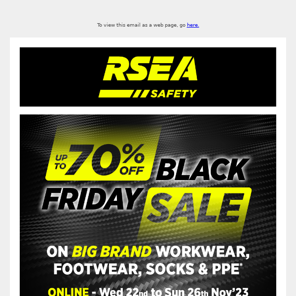 RSEA Safety – BLACK Friday SALE Starts Today!