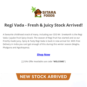 Regi Vada (Elantha Vadai) - Fresh Stock Arrived