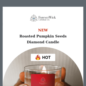 OMG 🔥 Roasted Pumpkin Seeds Diamond Candle