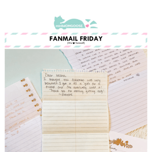 [Fanmail Friday] Pt 1 of AZ down, next stop Fresno!