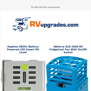 LED Smart RV Level, Outdoor String Lights, Pet Dishes, And More!