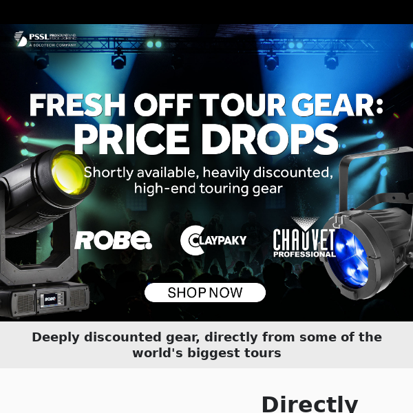 Price Drops on Fresh Off Tour Gear
