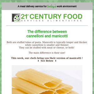 Cannelloni or manicotti - what's the difference?