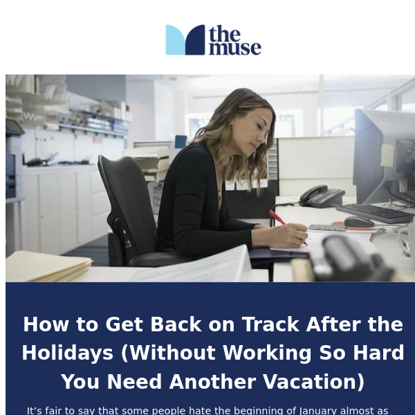 Get back on track post-holidays