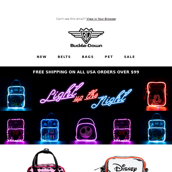 LIGHT UP THE NIGHT: BAGS