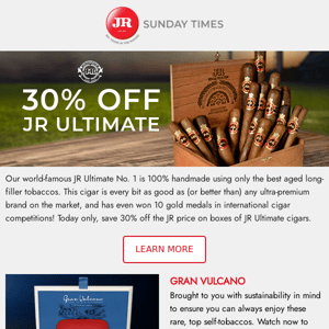 30% off our award-winning JR Ultimate!