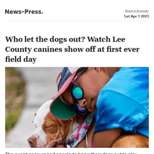 News alert: VIDEO: Tail-wagging dogs celebrate first ever Lee County 'field day' in Estero