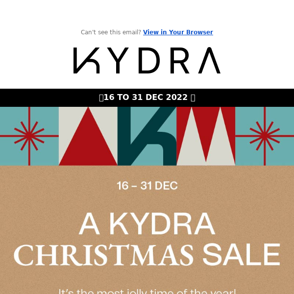 ❄️ A KYDRA Christmas Sale ❄️