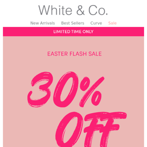 FLASH SALE 🙌 30% OFF 100+ Styles