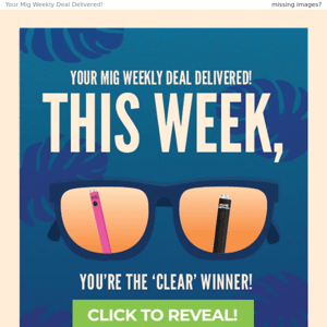 This week 🏆 you’re the ‘clear’ winner!