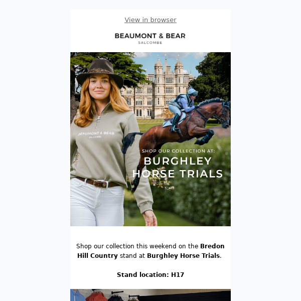 Shop Our Collection At Burghley Horse Trials 🐎