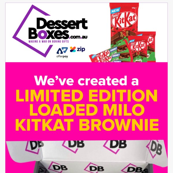 Kit Kat Milo Loaded Brownie 😍😍