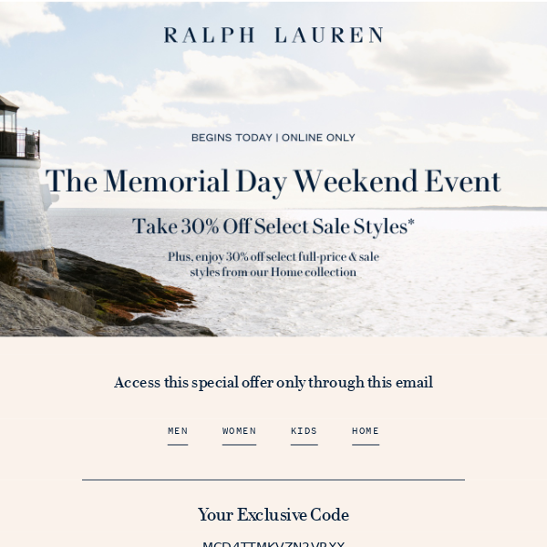 The Labor Day Event Starts Now Ralph Lauren, 45% OFF