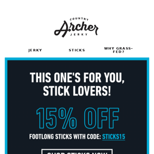 Celebrate National Snack Stick Day with 15% Off