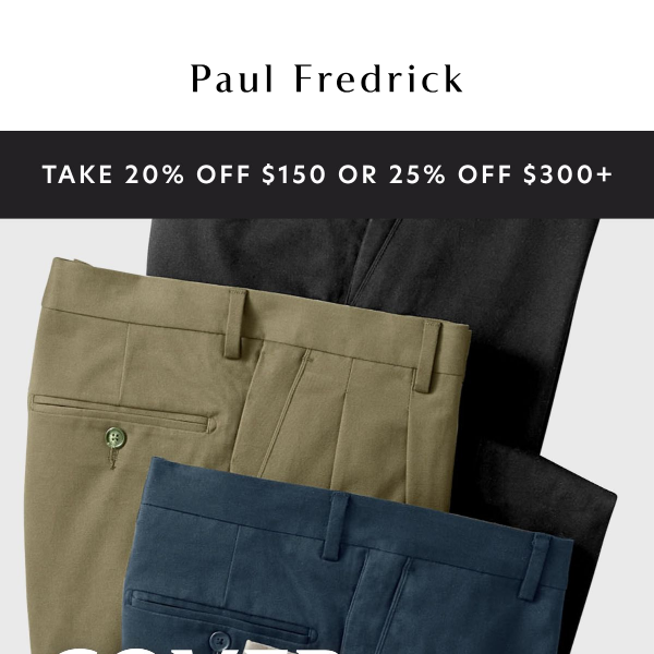 New spring pants for your starting rotation.