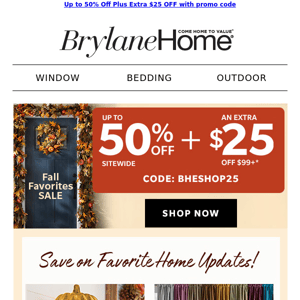 Hurry! Great Deals on Fall Favorites