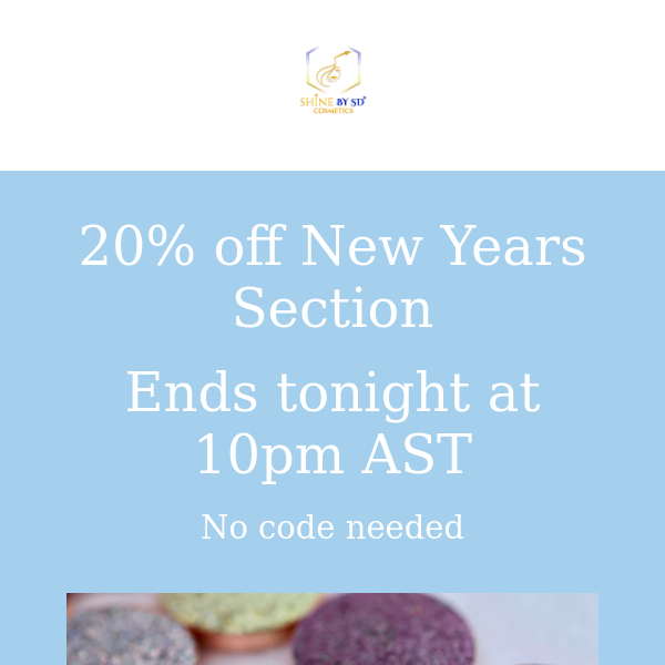 20% Off Sale Ends Tonight!