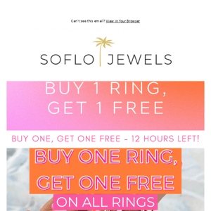 BOGO ENDS TONIGHT💍✨