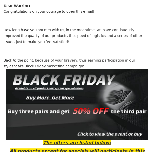 Black Friday, giving you 50% optimization! Are you sure you don't want to click in and check it out?