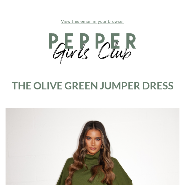 New Launch: Introducing the Olive Jumper Dress