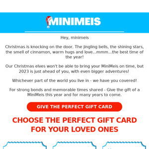 Choose the perfect gift card for your loved ones