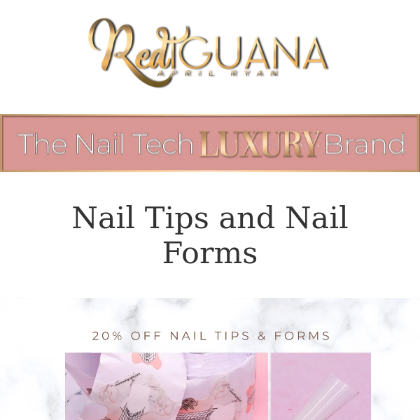 20% OFF ALL NAIL TIPS AND FORMS