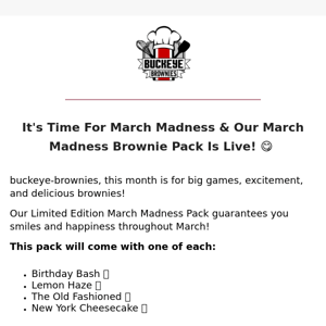 March Brownie Flavors Are Live! 😋