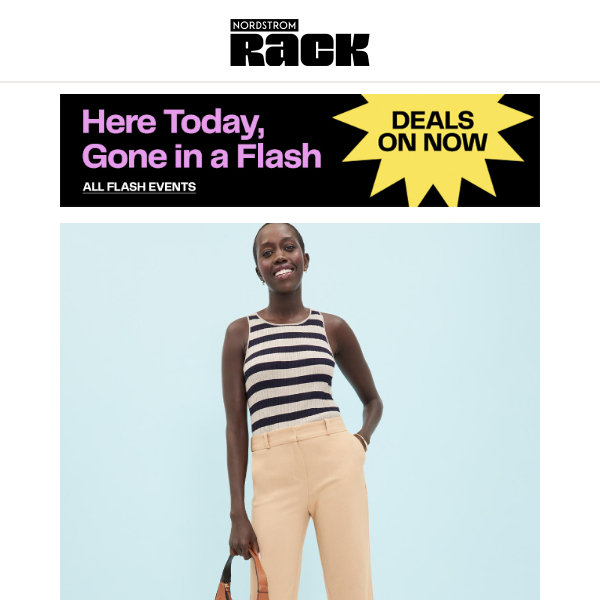 Nordstrom Rack: Save up to 65% on clothes at this flash sale