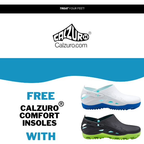 Buy Rebel, Get Comfort Insoles FREE- Buy a pair of Calzuro Rebel and get a pair of Calzuro Comfort Insoles free!