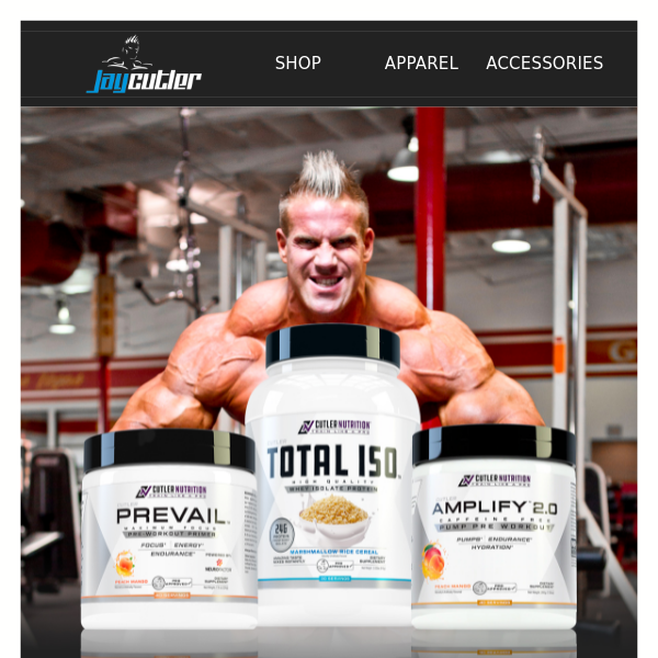 Cutler Nutrition Prevail / Amplify Pre Workout Stack – For Legends