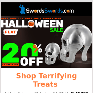 SPOOKY Halloween DEALS – FLAT 20% OFF