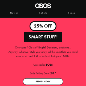 25% off smart stuff!