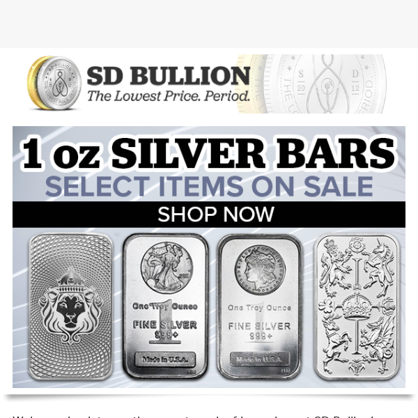 👉 1 oz Silver Bar Blast (as low as 89¢ Over Spot)