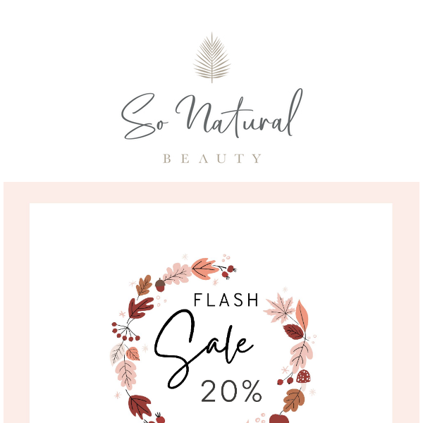 20% : last call !