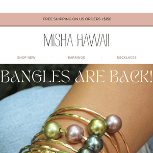 Stacked Style: Pearl Bangles Restocked