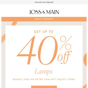 Last day to save on LAMPS & MORE