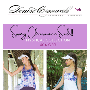 Spring Clearance SALE! 40% OFF