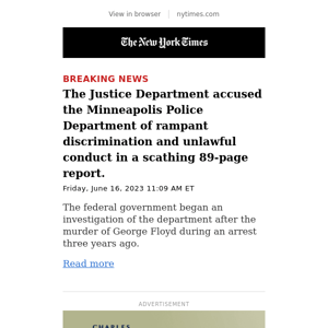 Breaking News: Scathing report on Minneapolis police exposes racist behavior