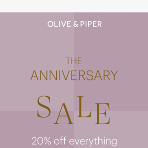 20% off EVERYTHING ✨