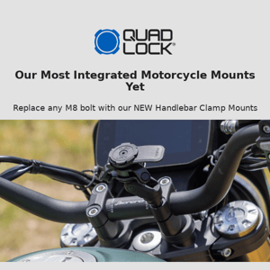 Introducing our most integrated motorcycle mount yet