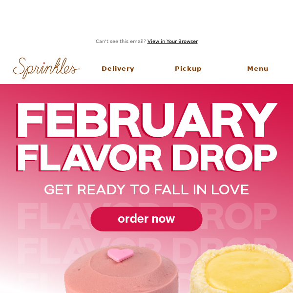 February flavors are here! ❤️🧁