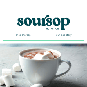 Soursop Super-Charged Hot Chocolate ☕